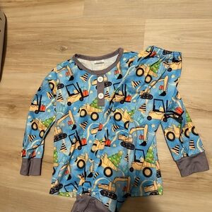 Kids Christmas Construction Pajama Set
